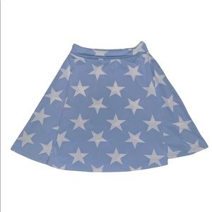 LuLaRoe Girls Stars Azure Skirt